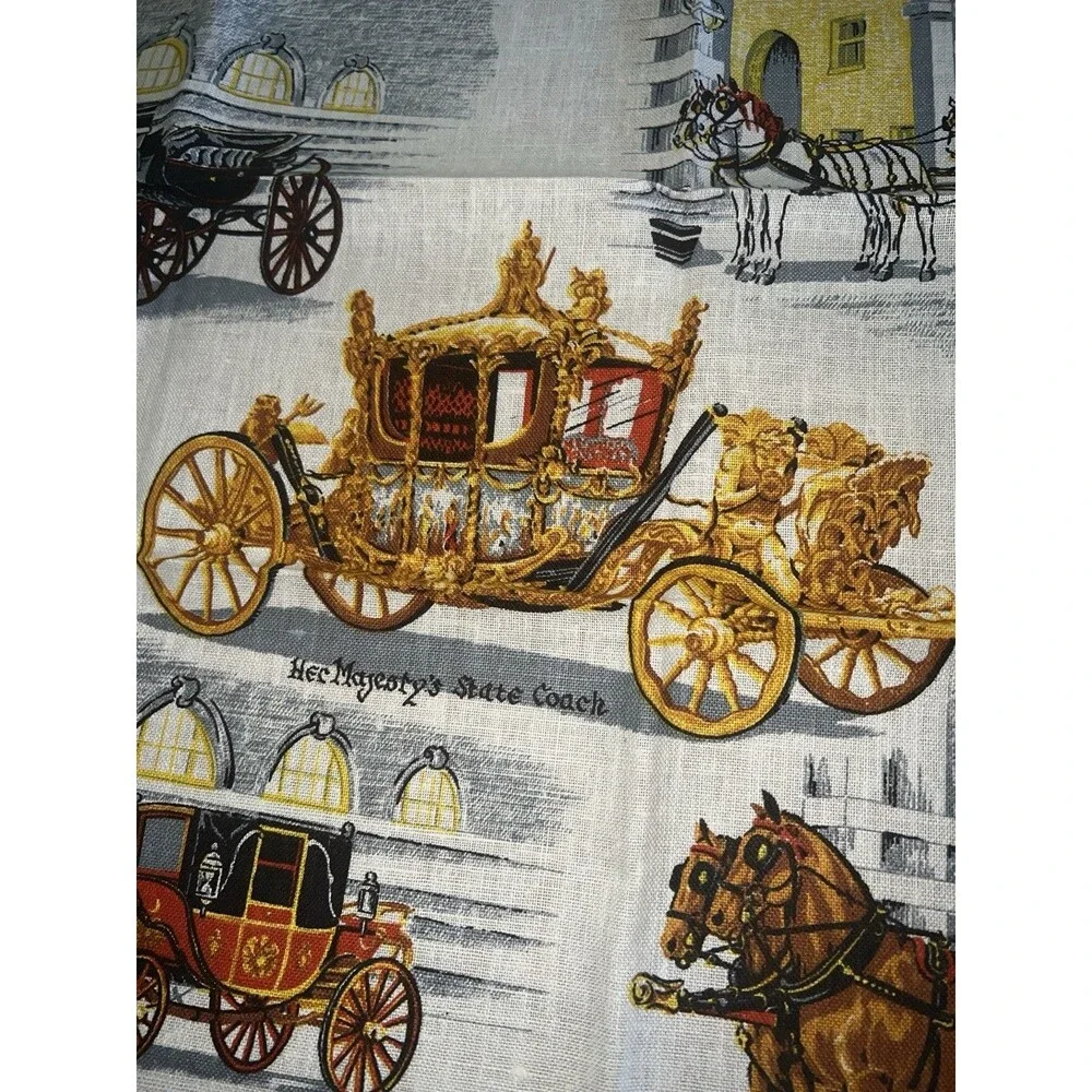 Blackstaff Irish Linen Tea Towel State Coach Made In Ireland Vintage New